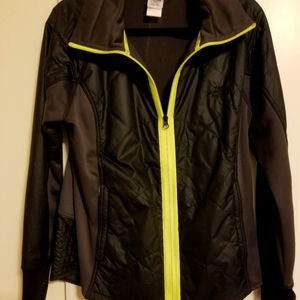 Northface jacket size XL. Gray, black with lime green zipper